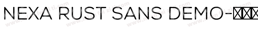 Nexa Rust Sans Demo字体转换